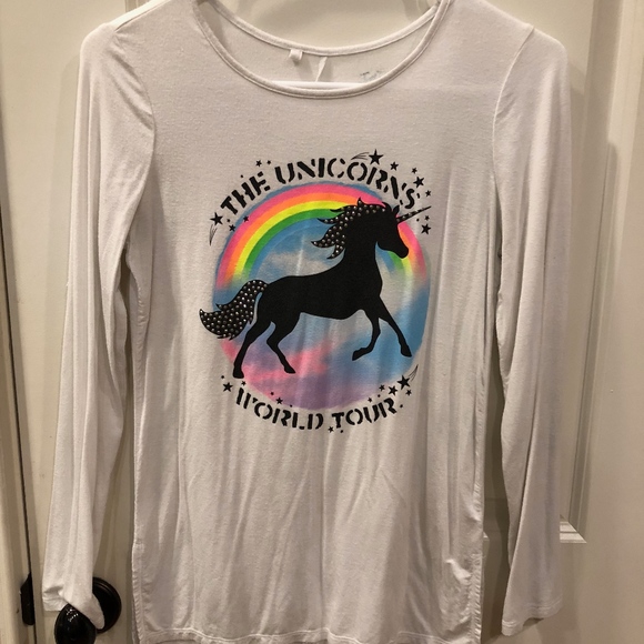 Justice Other - Sz 12 long sleeve Justice tee shirt w/Unicorn